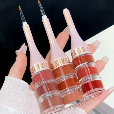  3 colors Canned Matte Velvet Lip Mud (1 pc)